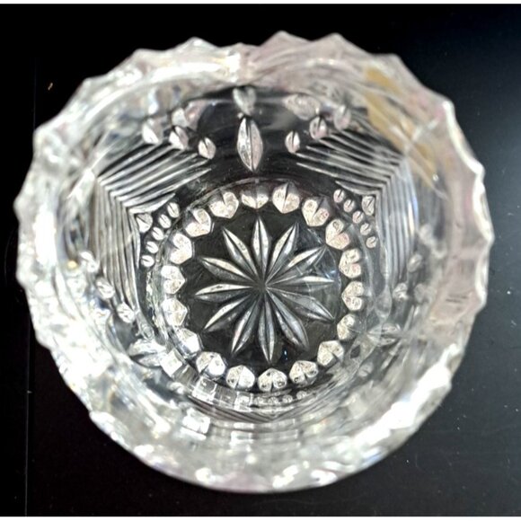 Mikasa Christmas Tree Votive Candle Holder Crystal  Germany New Old Stock - Picture 5 of 15